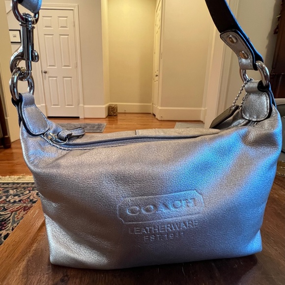 Coach Purse - Silver - Picture 1 of 8